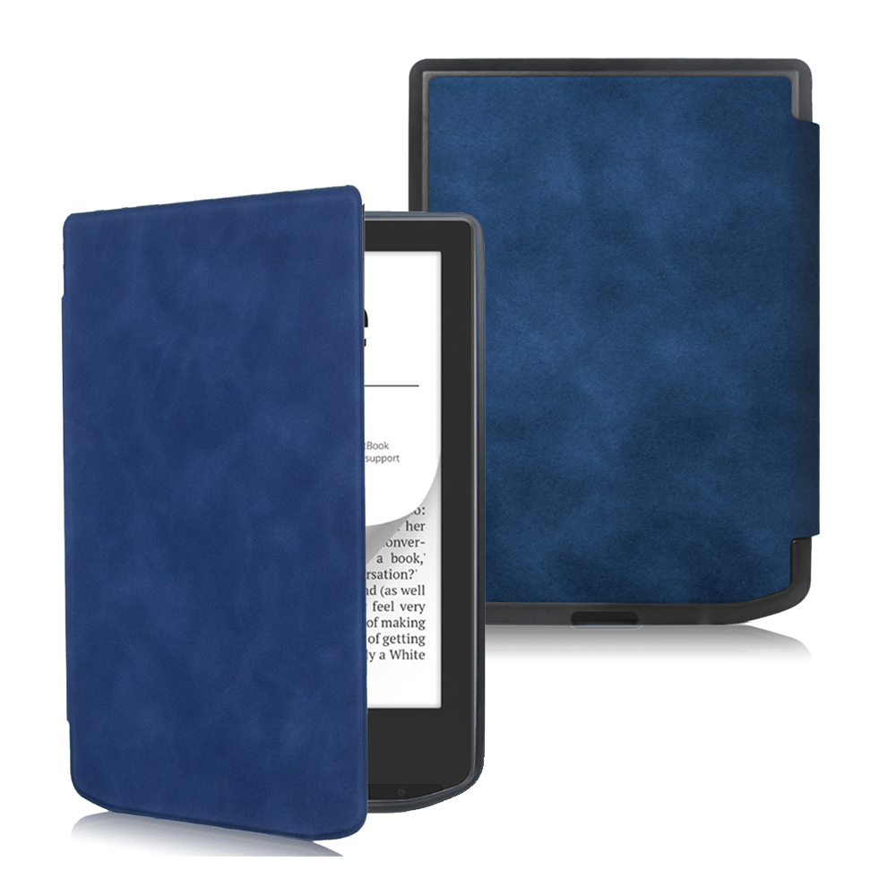 Slim Case for All 6" Vivlio Light / Vivlio Light HD e-Reader Released) - PU Leather Folio Cover with Auto Sleep/Wake: eleven / Blue