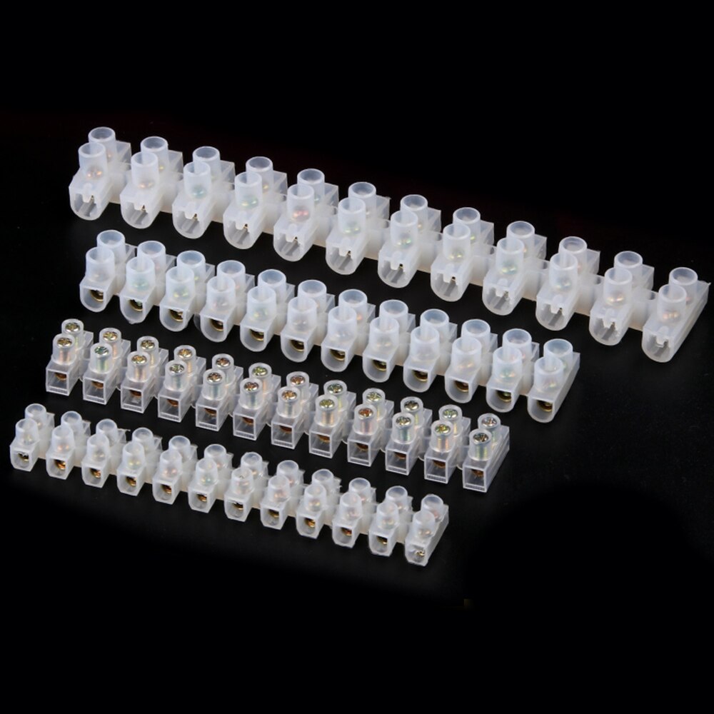 5A 10A 20A 30A 60A Dual Row 12 Positions Wire connector Screw terminal Barrier Strip Block Terminal Connector