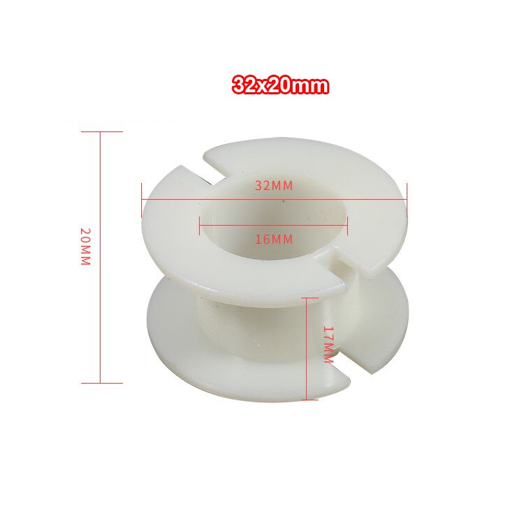 2pcs Round Inductor Winding Frame Amplifier Crossover Bobbin Wire Coil Thickened Inductance Skeleton #White: 32x20mm