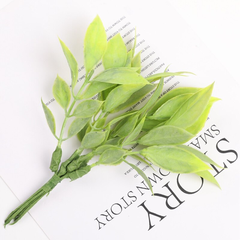 6 piezas de plantas artificiales para decoración navideña, adornos para el hogar, arreglo floral, hojas de eucalipto, lavanda, de joyería