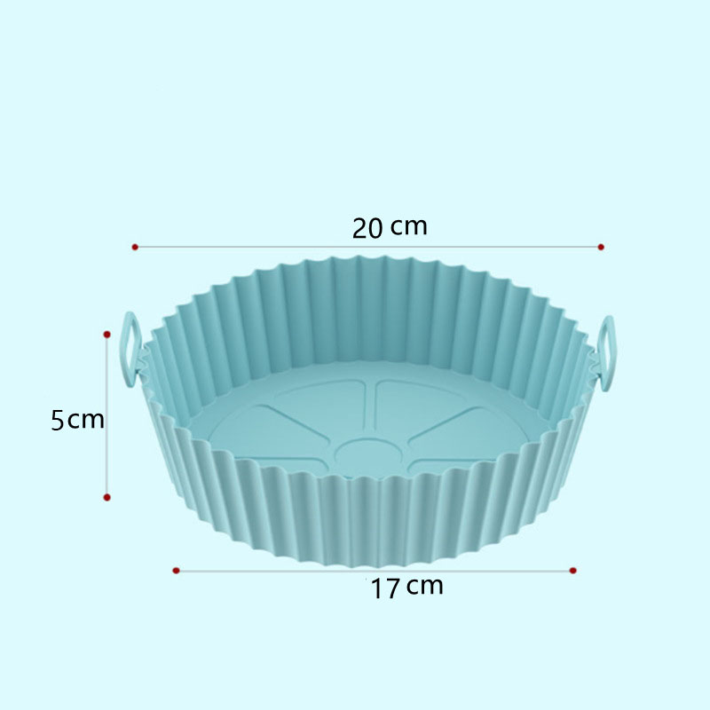 Siliconen mal voor luchtfriteuse Pot Luchtfriteuse Siliconen mand Dikker oven Bakplaat Gebakken kip Pizza Luchtfriteuseaccessoires: Chocolade