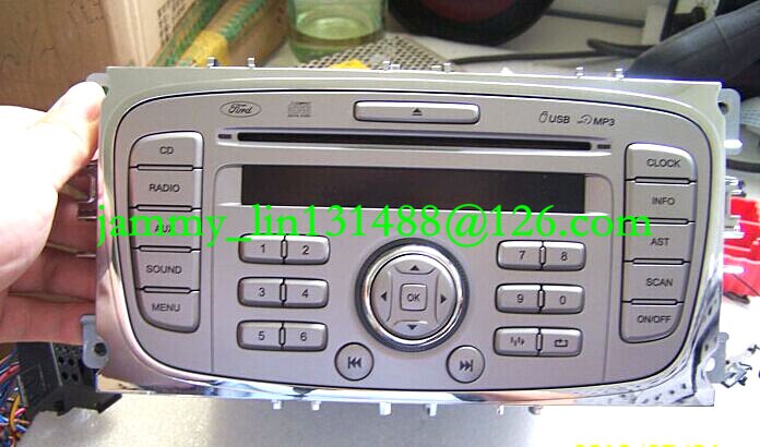 Single disc cd radio CD1053 9M5T-18C939-JK with MP3 USB for ford car CD player