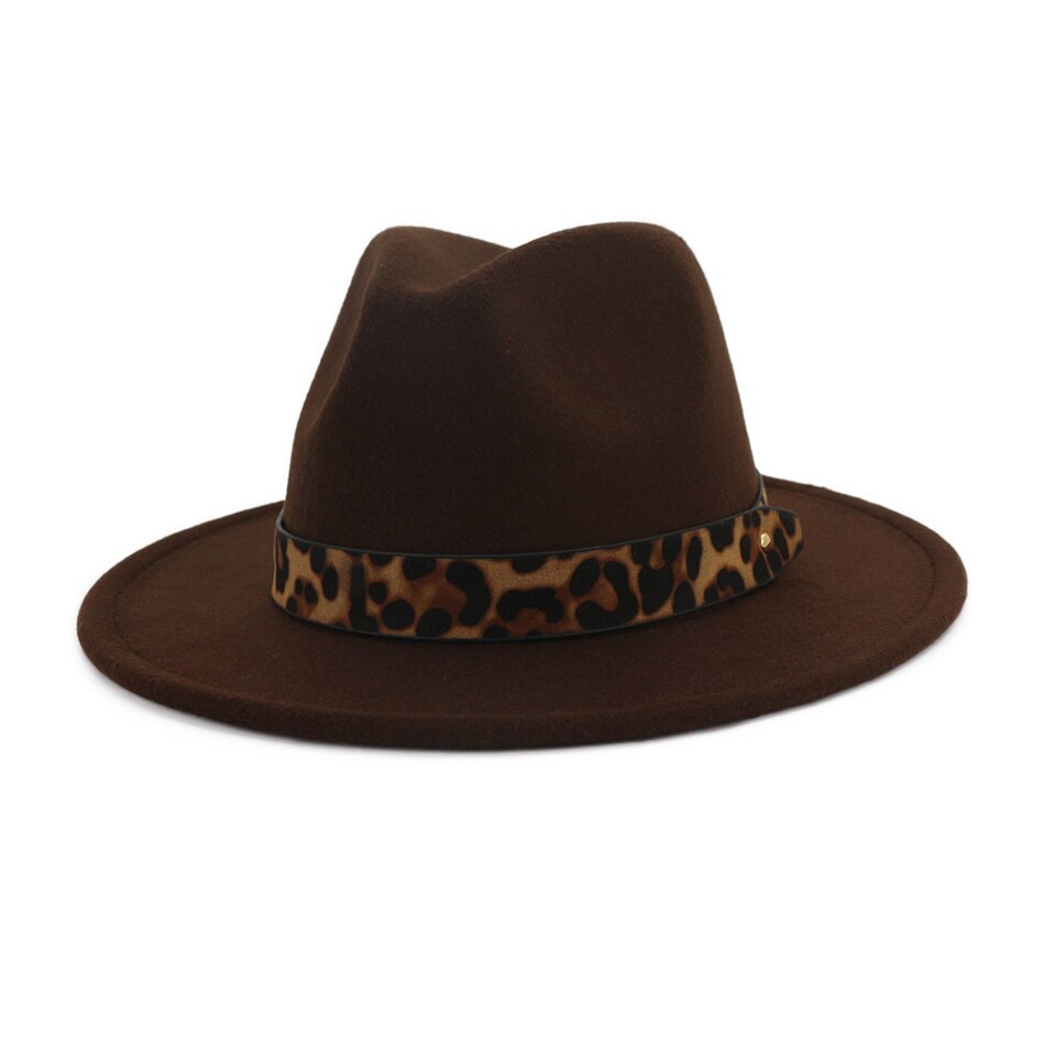 Fedora Hoed Vrouwen Brede Rand Vilten Hoed Dames T... – Grandado