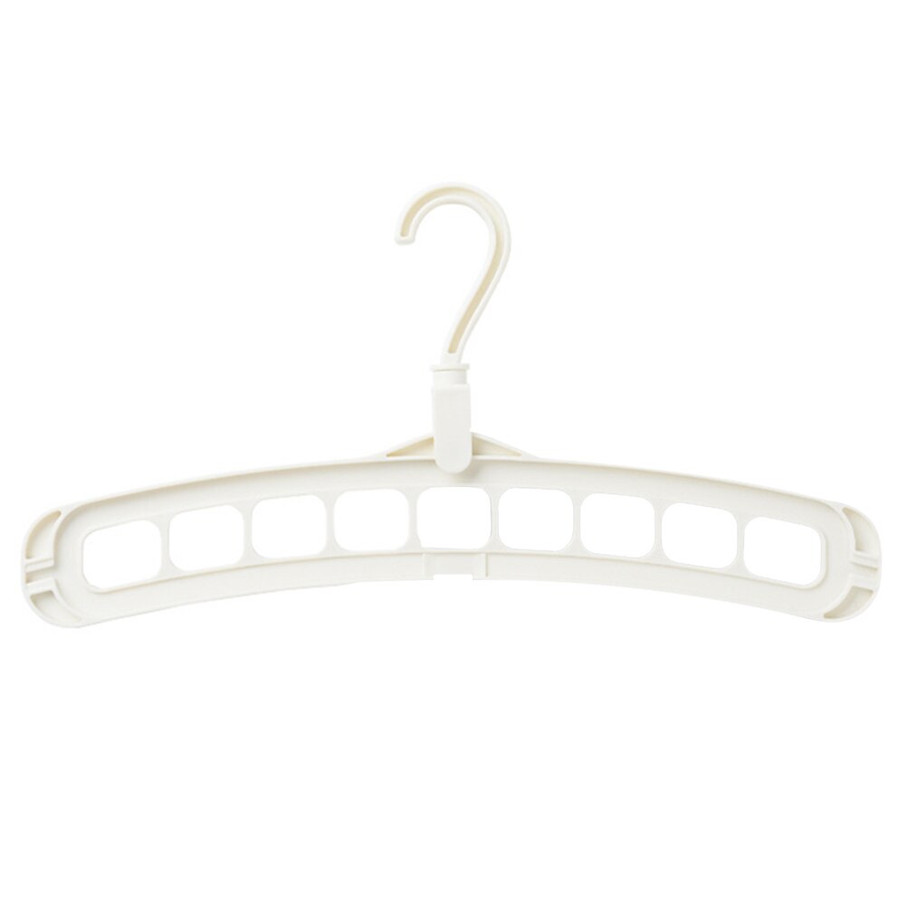 9 Holes Magic Clothes Hanger 360 Rotating Hanger Wardrobe Drying Racks Cloth Hangers Organizer Home Storage: White