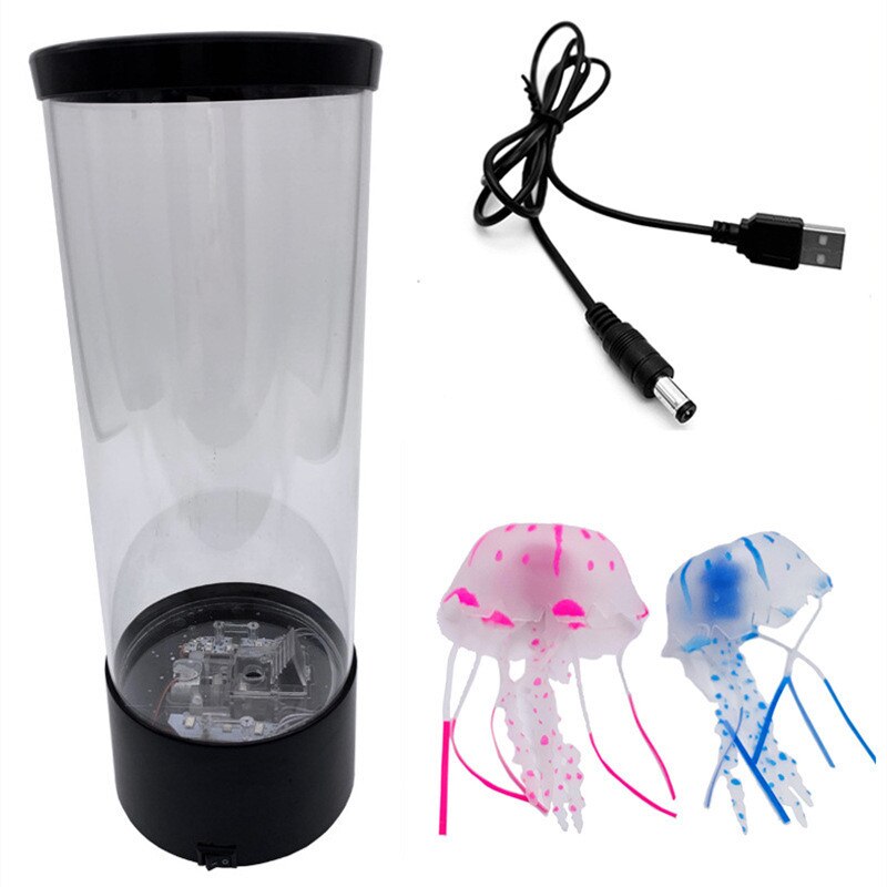 Led Fantasy Kwallen Lamp Usb Power/Batterij Aangedreven Kleur Veranderende Kwallen Aquarium Zonder Afstandsbediening Kwallen Speelgoed: Default Title