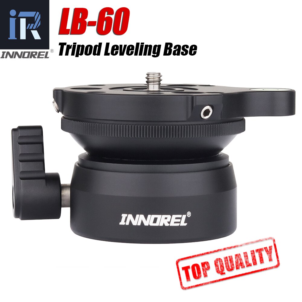 INNOREL LB-60 Tripod Head Leveling Base Level Horizontal Adjustment Platform for Photography Camera Video Recorder