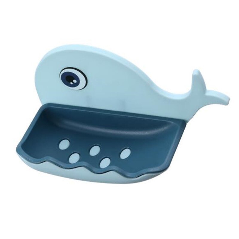 V-shaped Bathroom Soap Basin Wall Mounted Soap Rack Soap Box For Shower Soap Dishes Bathroom Sponge Dish Accessories: Light Blue