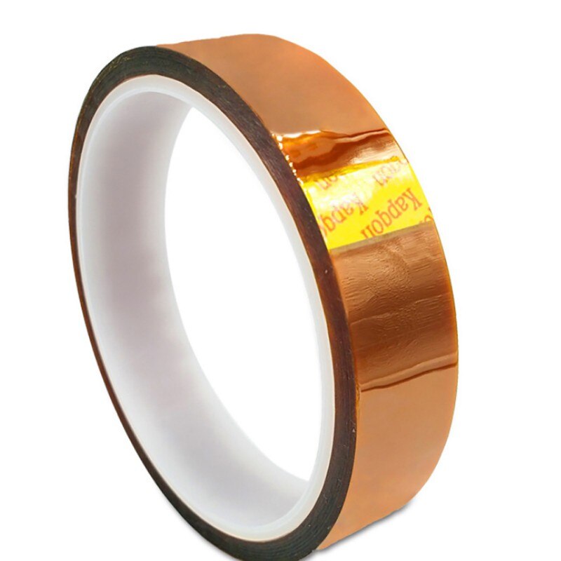 AAA+++1 pcs 3/5/6/8/10/12/15/20MM x 33M Brown High Temperature Resistant Kapton Tape Polyimide For Electric Task Insulation Tape