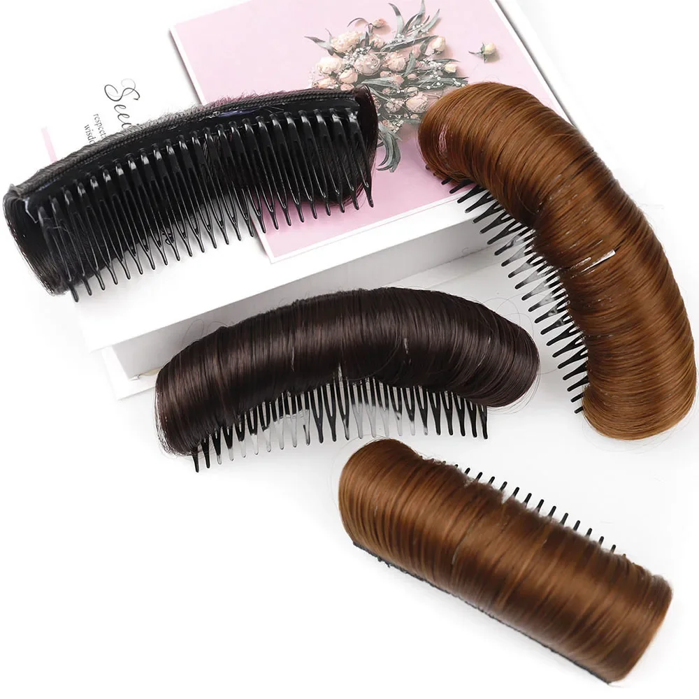 Invisible Fluffy Hair Pad Wig Cushion Comfortable High Temperature Fiber Insert Comb Fluffy Hair Clip Increase Hair Style Tools