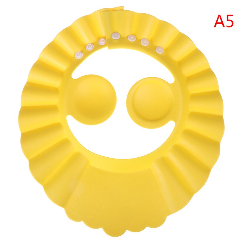 Gorro de baño de bebé duradero con visera ajustable para ducha de bebé protector de ojos a prueba de agua Escudo de lavado de cabello para niños: 5