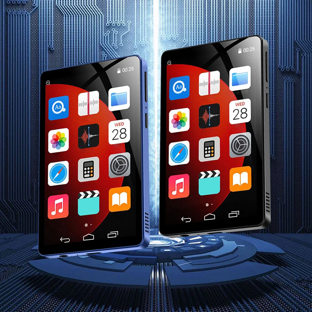 4 inch Android MP4 Player Full Touch Screen Touch with Bluetooth and WiFi MP3 MP4 HiFi Lossless Music Players Supports Hebrew