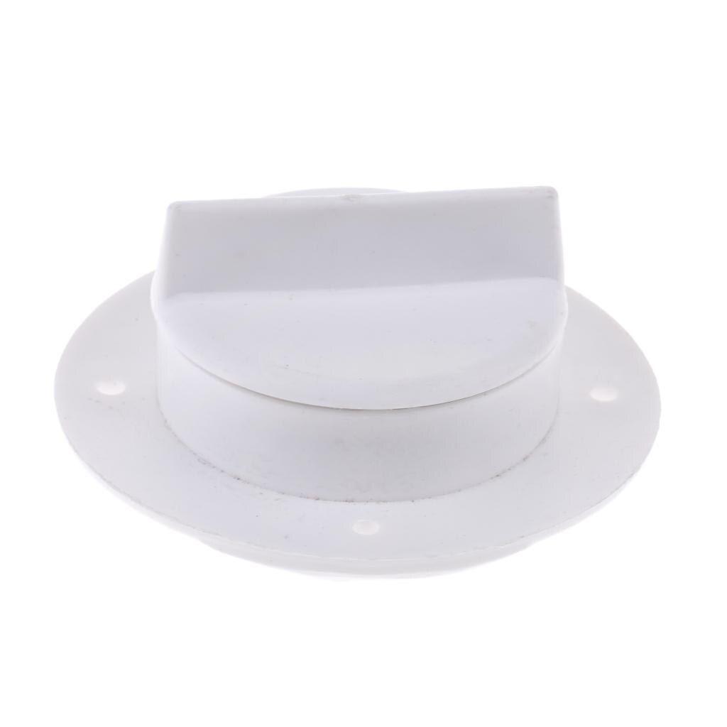 Universal White Nylon Marine Boat Transom Deck Mount Drain Scupper Valve Screw Cap Bung Stopper Replacement Accessories