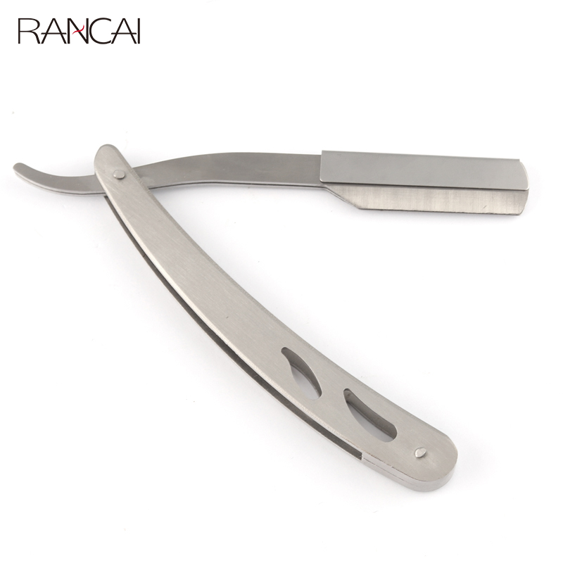 Shaving Beard Brush 5 Piece Set Bristle Men Trim Barber Shop Scissor Hairdresser Comb Razor With Bag Kit