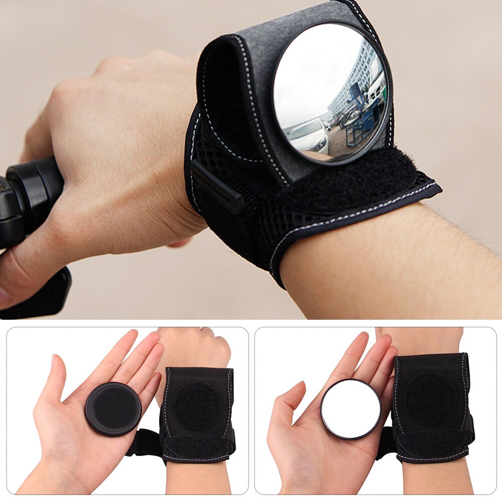 Bicycle Cycling Wrist Mirror Rear View Rearview Safe Bike Arm Back Mirror Reflective Vision Bicycle Rear Reflector Wrist Mirror