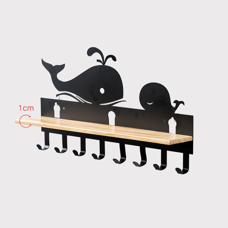 Wall Mount Hook Rail Kapstok Met 8 Rvs Haken Muur Haken Voor Thuis Kast Organisatie Voor Hoed Handdoek portemonnee Gewaden