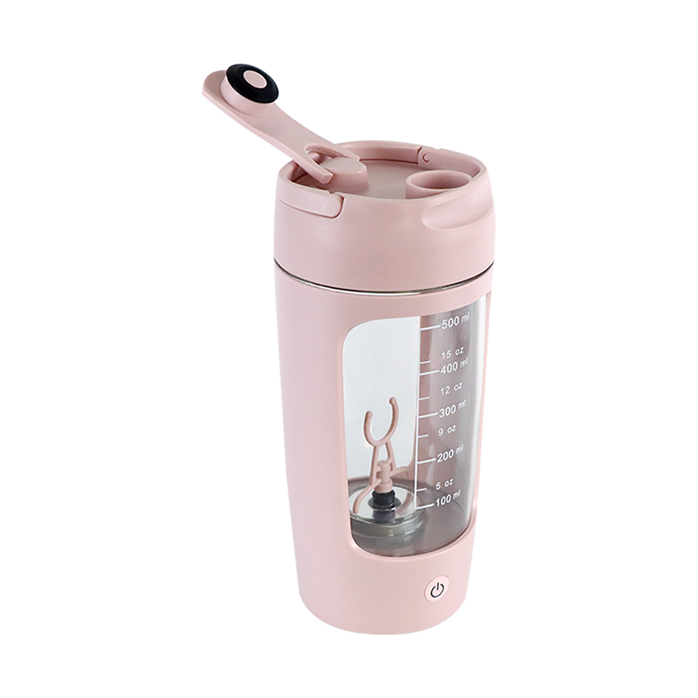 Botella coctelera de proteínas eléctrica USB de 650ml, taza de licuadora recargable portátil, tazas mezcladas multiusos de 650ml para entrenamiento físico