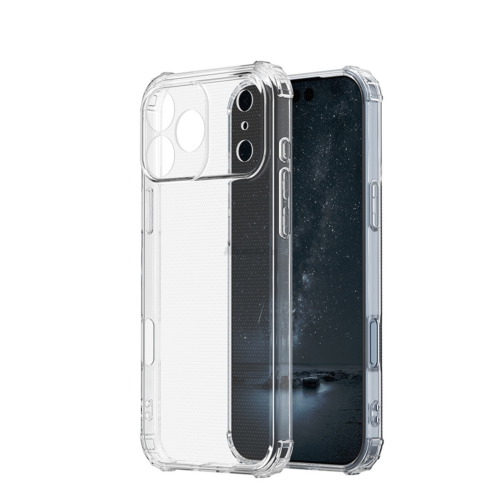 Capa de silicone transparente para iphone 17 16 15 14 13 12 11 pro xs max xr x 7 8 plus se 2020 2022 capas transparentes à prova de choque fundas