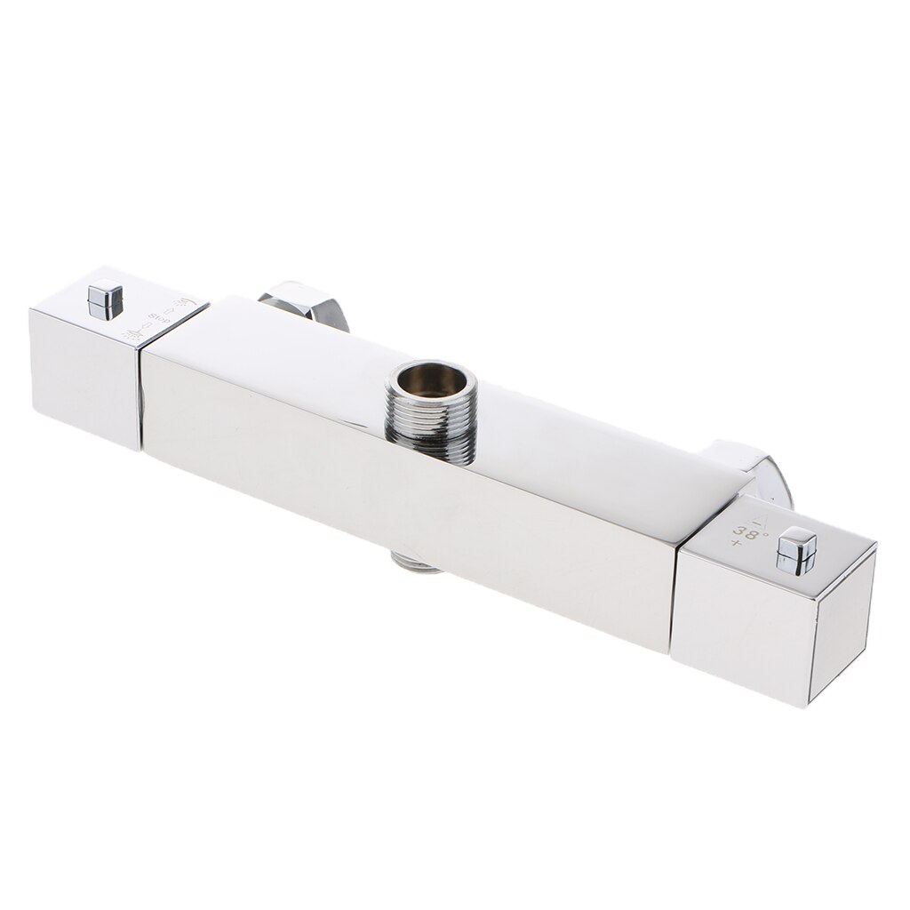 Thermostatic Mixing Valve Shower Cold Water Constant Temperature Control Valve Easy Installation 3-way/4-way Install
