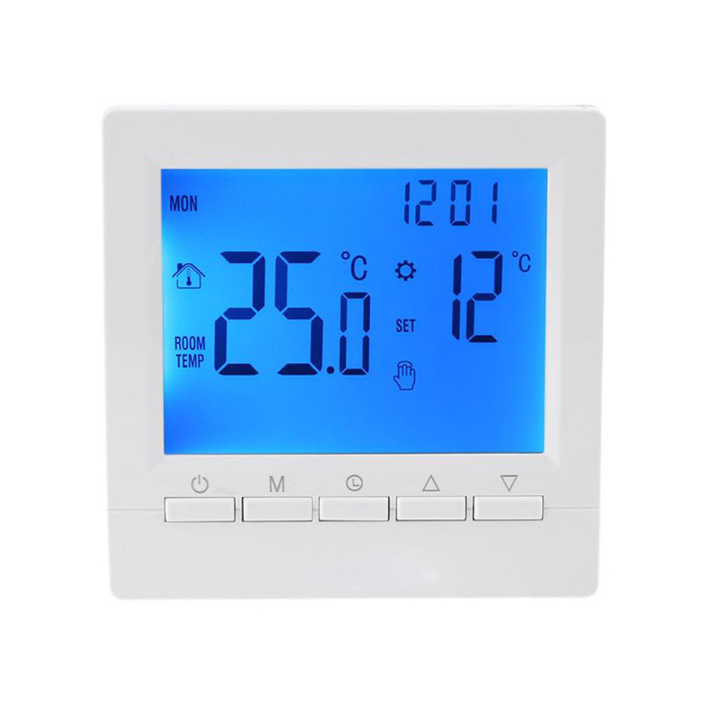 Digital Smart Thermostat Programmable Gas Boiler Heating Temperature Regulator Temperature Controller Sensor: Pink
