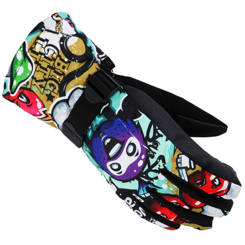 Gants De Ski pour femmes Guantes De Invierno en plein air mitaines De Snowboard imperméables et cachemire pour hommes Plus gants De Ski pour adultes en coton: COLOR5 / M