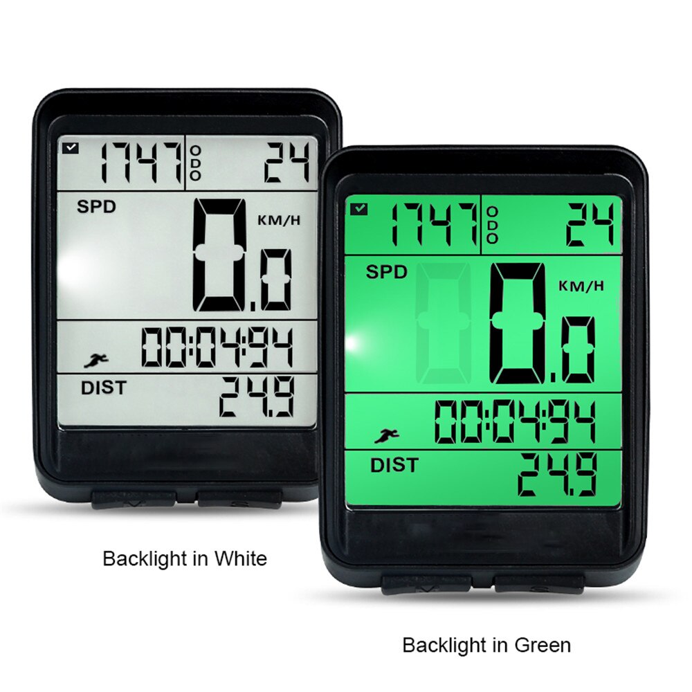 Kebidumei Wireless Bicycle Computer - Waterproof MTB Odometer & Stopwatch - 2.1" Display
