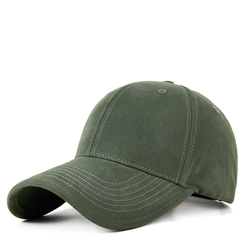 Oversize XXL Baseball Cap Large Baseball Hat for Big Heads Adjustable Plain Dad Cap Outdoor Sport Hat Solid Visors Hat: M / green