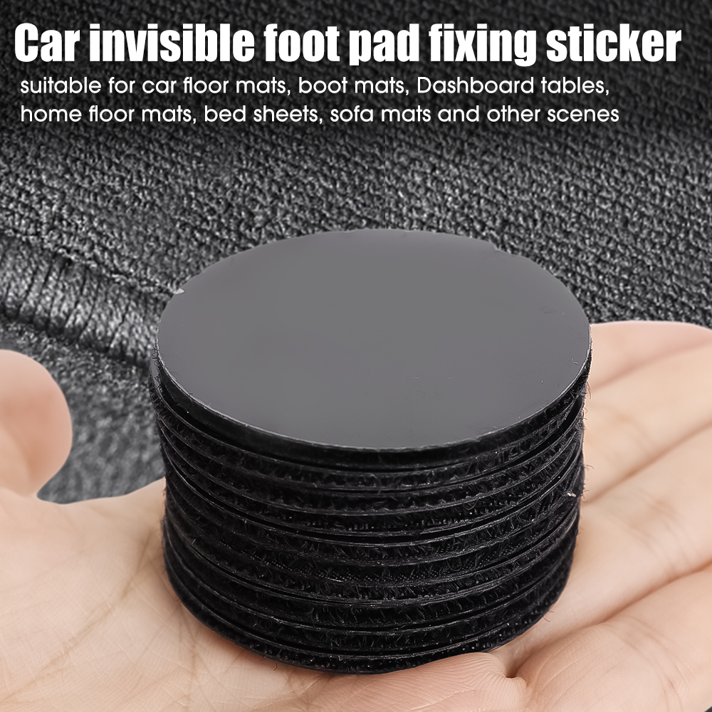 100/2Pcs Carpet Fixing Stickers Double Sided Car Carpet Fixed Patch Home Floor Foot Mats Anti Skid Tapes Adhesive Fastener Tape