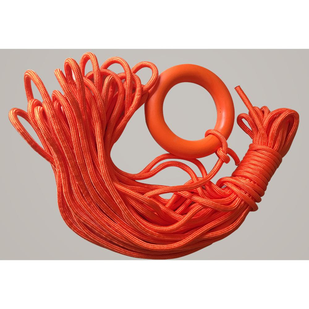 1 Pcs Non Slip Durable Rubber Water Buoyant Floating Throwing Ring Boat Emergency Float Buoy for Swmming Safety Life Saving Rope