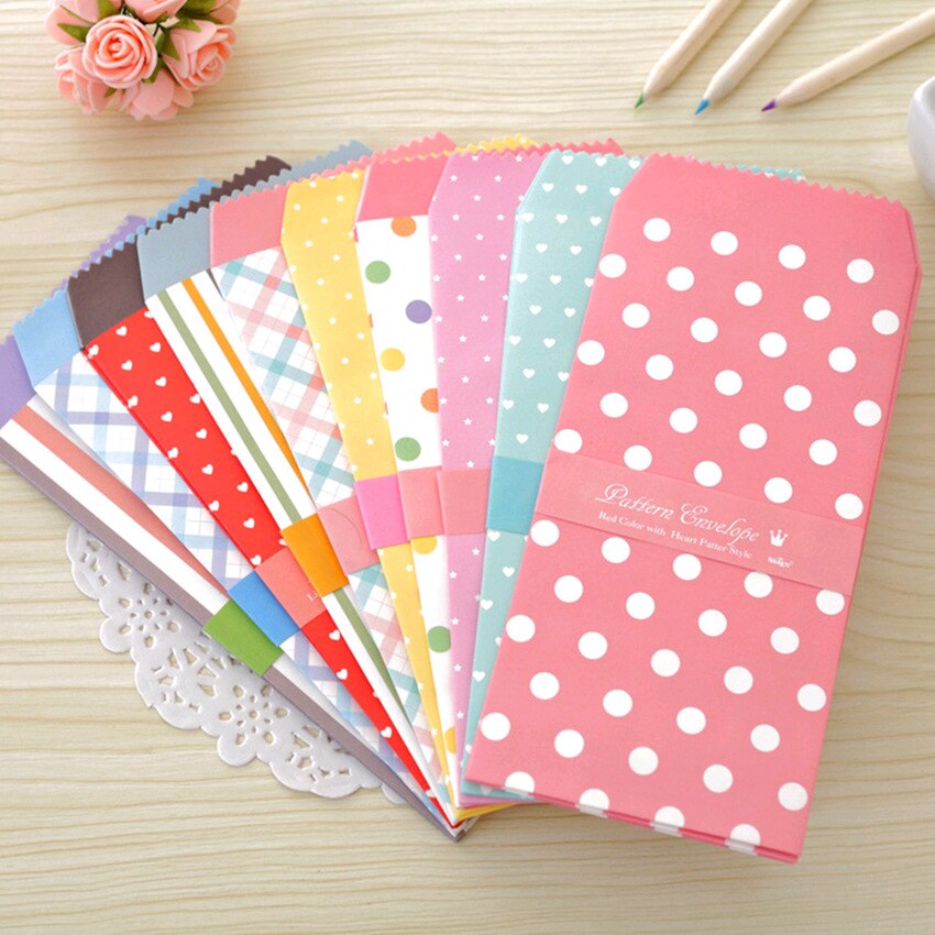 5pcs Colorful Envelope Small Craft Envelopes For Letter