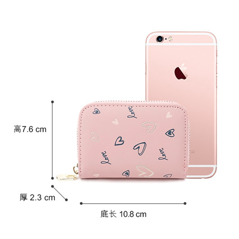 Porte-cartes en cuir PU, 9 Bits, Business rose/vert/violet/noir/bleu, fermeture éclair, porte-cartes, portefeuille porte-cartes