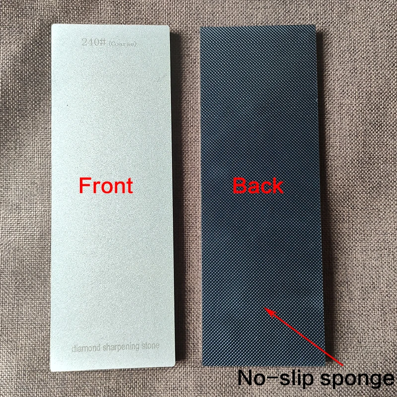 230X80X10Mm Diamant Slijpstenen Keuken Messenslijper Wetsteen Oliesteen Met Antislip Basis Knive Slijpen Randgereedschap