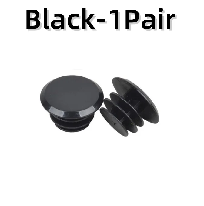 1-10 pares de tapas de manillar de bicicleta de montaña, color negro, rojo y blanco, cubiertas de plástico para accesorios de 22mm de diámetro: Blanco