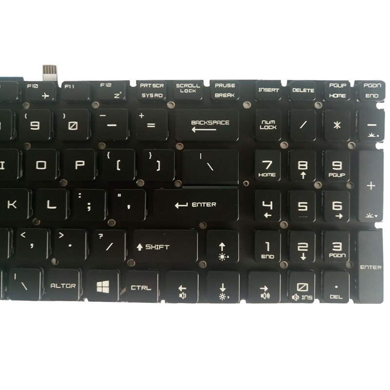 Us laptop-tastatur for msi  ge62 6qc 6qd 6qe 6qf 6ql us-tastatur