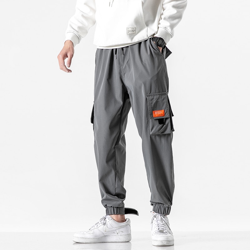 Cargobukser mænd street style løs hip hop joggerbukser mænd afslappede joggingbukser mænd streetwear
