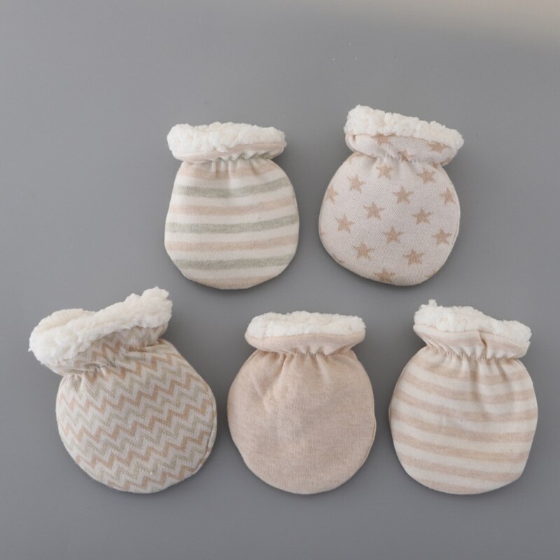 Guantes de invierno para niños y niñas, manoplas de lana gruesa, calentador de manos, GXMB