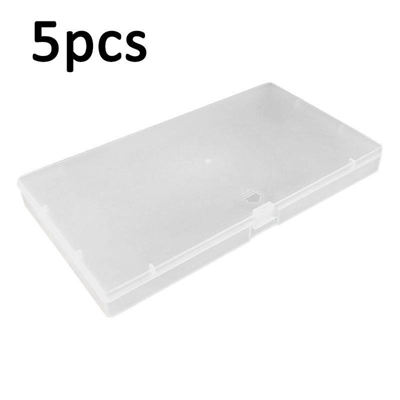 1pcs Frosted Plastic Box Mask Packaging Box Component Storage Box Sturdy Waterproof Dust-proof: 5PCS