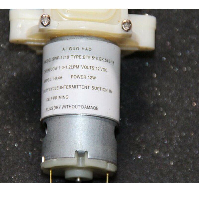 1.2LPM 12W 545 Elektrische Motor Micro Membraanpomp Kleine Zelfaanzuigende Waterpomp Dc 12V Grote Stroom diafragma 10Mm Brand