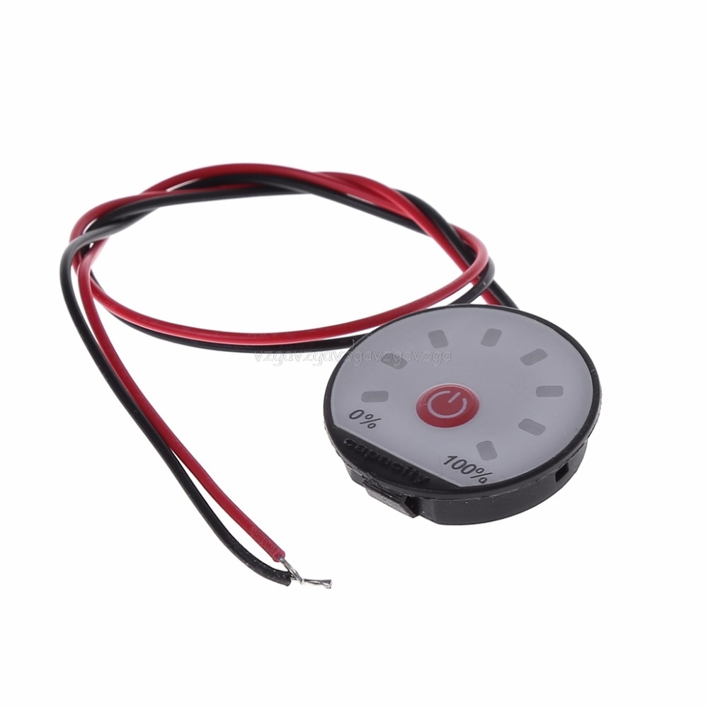 3S Lithium Battery Capacity Indicator 12V Power Level Meter LED Display Li-ion Tester Mr26 19