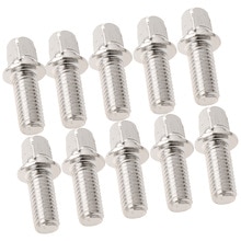 Pack von 10 Metall Quadratische bilden Kopf Trommel Bausatz Pedal Hammer Hammer Montage Schrauben Silber DIY