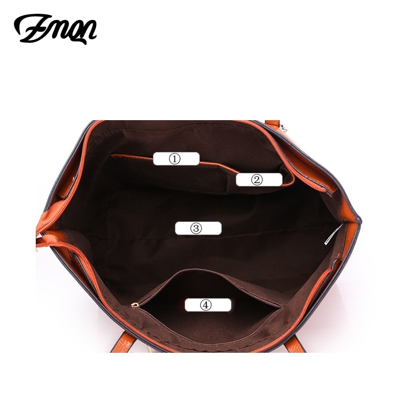 ZMQN Luxury Handbags Women Bags Leather Handbag Shoulder Bags For Women Brand Ladies Hand Bags Bolsa Feminina C647