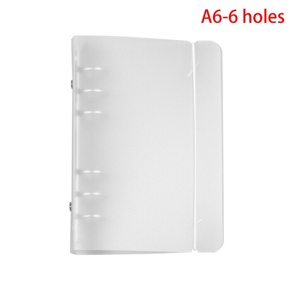 Pp plastskrubbe  a4 b5 a5 a6 a7 gennemsigtigt løvbind bindemiddel notebook indre kerneomslag note bogskal: D