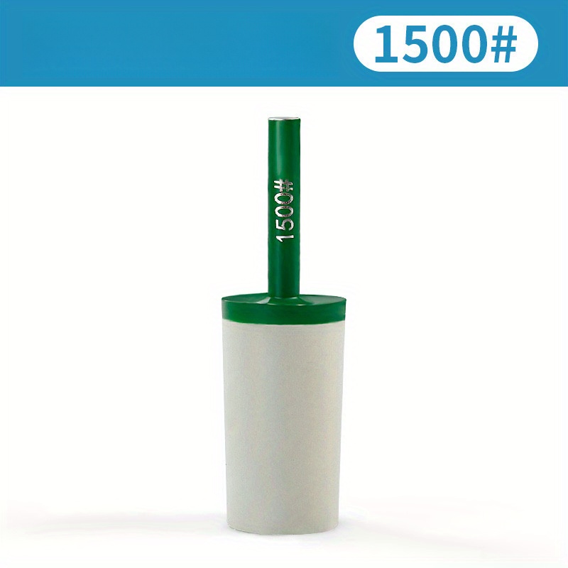 1pcs 50-1500Grit with 6mm Shank Diamond Resin Grinding Head Cylindrical Small Grinding Wheel Stone Relief Polishing Stone: WHITE