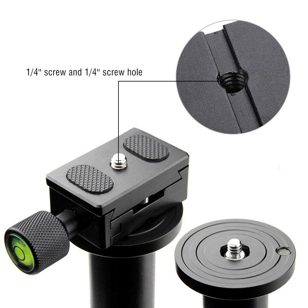 Aluminium Quick Release Plate Klem Adapter Mount Met 1/4 &quot;Schroef Voor Camera Tripod Ball Head Voor Fotografie Liefhebbers Accessoires