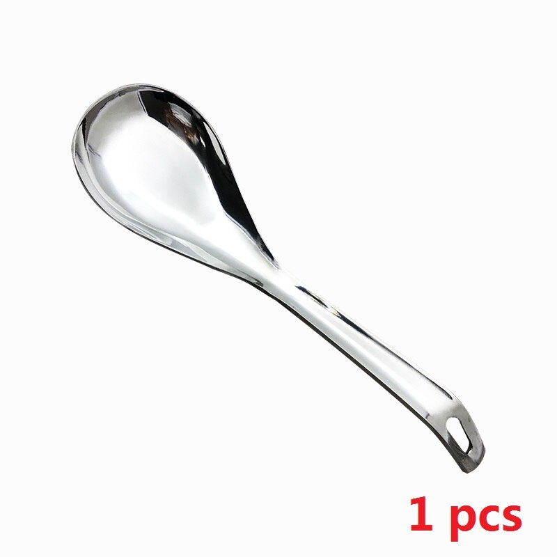 9 '' iso keittolusikka ruostumattomasta teräksestä puuro lusikka iso pöytä riisi lusikat ruokailuvälineet keittiö kauha ravintola julkinen buffet lusikat: 1 kpl  ds0137
