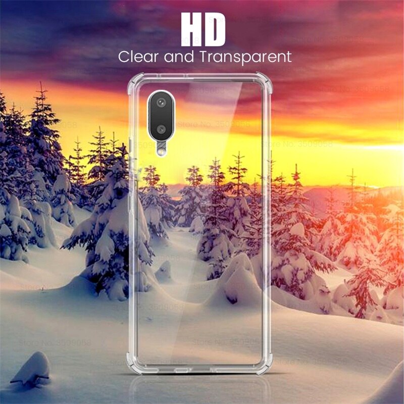 transparent airbag protect shell covers for samsung galaxy a02 a 02 sm-a022f/dsn 6.5'' phone case soft silicone shockproof coque