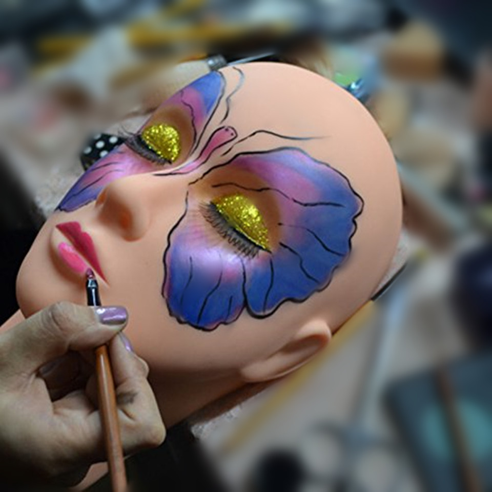 Massage mannequin dukke flad mannequin hoved til makeup ansigt skønhed makeup mannequin hoved til øjenvipper forlængelse – Grandado
