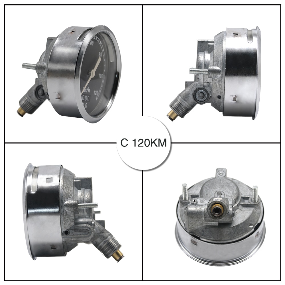 ZSDTRP For Bmw R12 R71 120 Km/h For CJ-K750 M-72 160 Km/h Retro model speedometer with light used at side car motorcycle