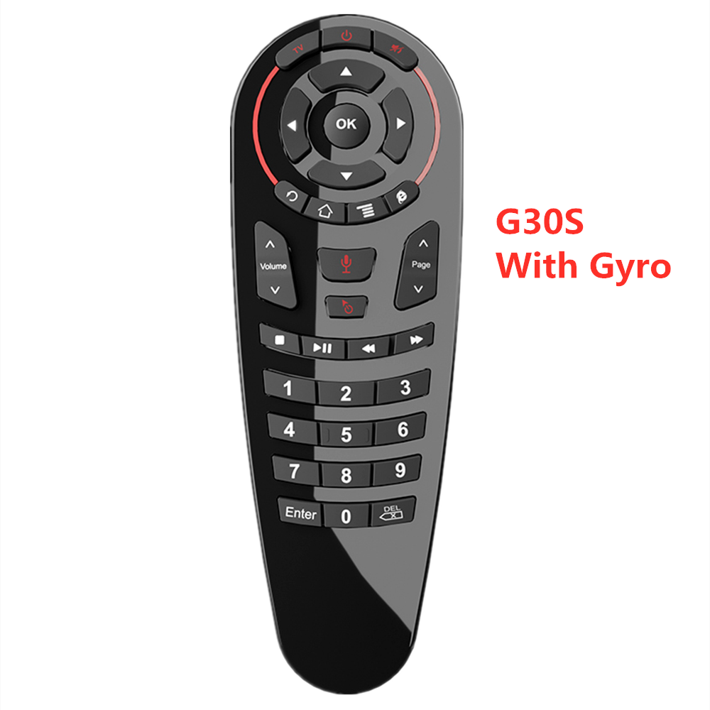 Kebidu G10S G20S G30S Gyro voix télécommande IR apprentissage 2.4G sans fil mouche Air souris pour Android TV Box pour Mini H96 MAX X99: G30S