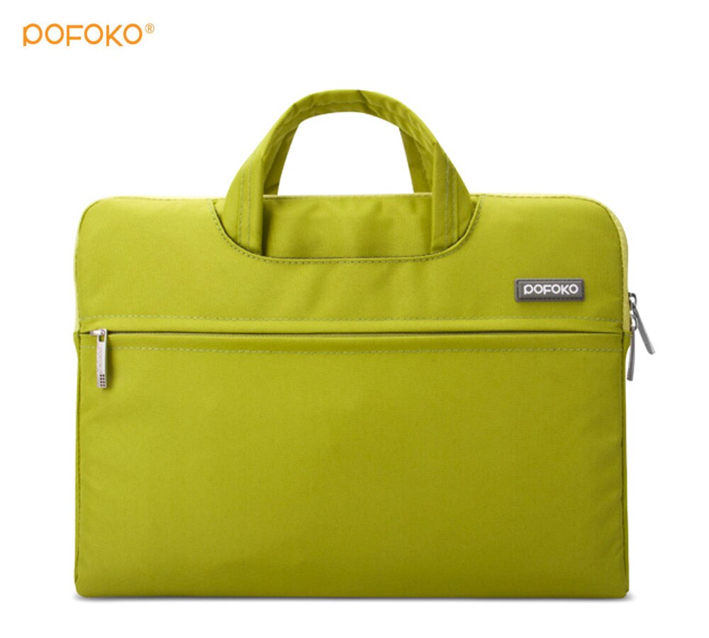 POFOKO brand Nylon waterproof Laptop Tablet Sleeve Carry Case Cover Bag Pouch For Apple Ipad Pro 12.9" inch: Green