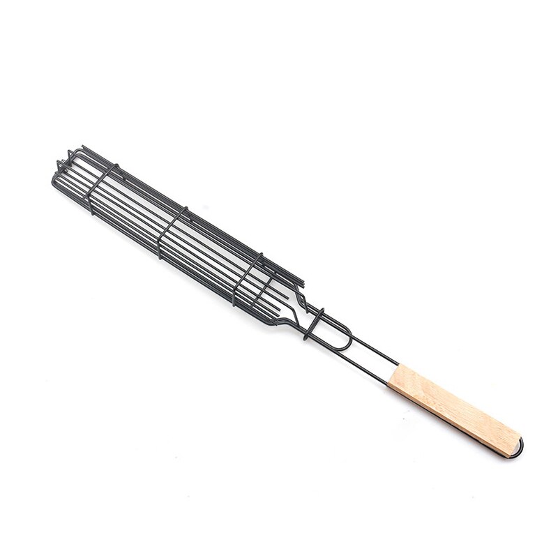 Bbq Grill Mesh Rvs Grillen Mand Herbruikbare Barbecue Mesh Draagbare Barbecue Tool Grill Netto Barbecue Clip Grill Gereedschap: Beige